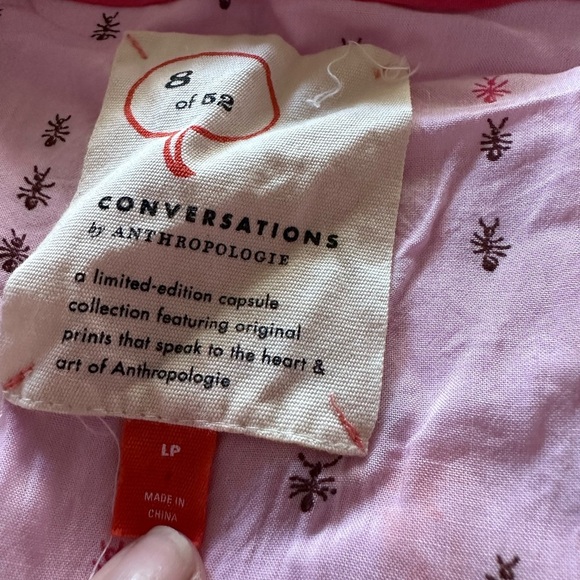 Anthropologie 52 conversations ant pleated blouse. Size LP. EUC. - Picture 4 of 4